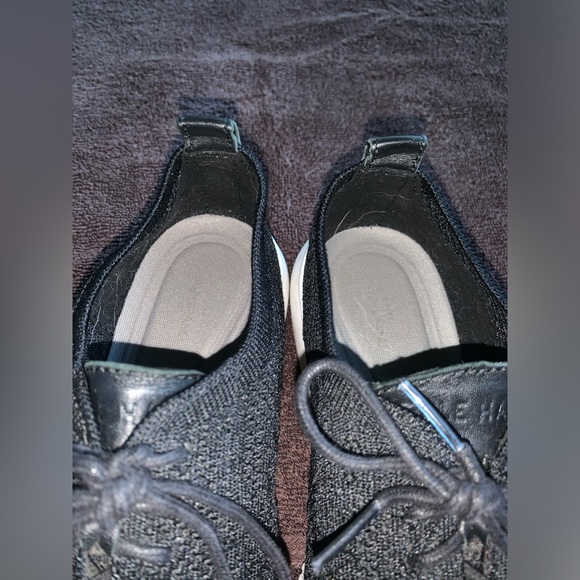 Coke Haan Women’s 2.Zerogrand Stitchlite Wingtip Oxford Sneaker Black - Size 6B - Picture 9 of 14